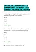 CERTIFIED EXIT PLANNING ADVISOR COMPREHENSIVE EXAM STUDY GUIDE COMPLETE QUESTIONS AND SOLUTIONS&period;pdf&NewLine;&NewLine;
