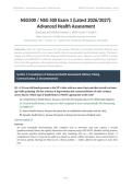 NSG 500 EXAM 1 ACTUAL 2026&sol;2027 &vert; Advanced Health Assessment &vert; Verified Q&A &vert; Wilkes University &vert; Pass Guaranteed - A&plus; Graded&NewLine;&NewLine;