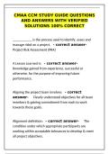 cmaa ccm study guide questions with verified solutions 100&percnt; correct&NewLine;&NewLine;