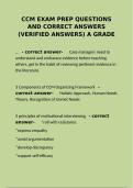 ccm exam prep questions with correct verified answers a grade&NewLine;&NewLine;