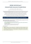 NSG 500 EXAM 2 COMPLETE REVIEW 2026&sol;2027 &vert; Advanced Health Assessment &vert; Verified Q&A &vert; Wilkes University &vert; Pass Guaranteed - A&plus; Graded&NewLine;&NewLine;