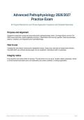 Advanced Pathophysiology 2026&sol;2027 Practice Exam &vert; 60 Original Mechanism & Clinical Questions with Rationales