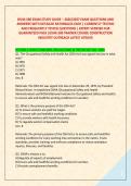 OSHA 500 EXAM STUDY GUIDE &ndash; 2026&sol;2027 EXAM QUESTIONS AND &NewLine;ANSWERS WITH DETAILED RATIONALES EACH &vert; CURRENTLY TESTING &NewLine;AND FREQUENTLY TESTED QUESTIONS &vert; EXPERT VERIFIED FOR &NewLine;GUARANTEED PASS &vert;OSHA 500 TRAINER COURSE CONSTRUCTION &NewLine;INDUSTRY OUTREACH LATEST