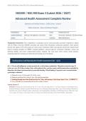 NSG 500 EXAM 3 COMPLETE REVIEW 2026&sol;2027 &vert; Advanced Health Assessment &vert; Verified Q&A &vert; Wilkes University &vert; Pass Guaranteed - A&plus; Graded&NewLine;&NewLine;