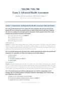 NSG 500 EXAM 1-3 BUNDLE 2026&sol;2027 &vert; Advanced Health Assessment Complete Review &vert; Verified Q&A &vert; Wilkes University &vert; Pass Guaranteed - A&plus; Graded