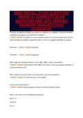 ASCP RECALL STUDY QUESTIONS&NewLine;GRADE A&plus; COMPLETE EXAM&NewLine;QUESTIONS AND 100&percnt; VERIFIED&NewLine;ANSWERS &lpar;2026&sol;2027&rpar; PASS&NewLine;GUARANTEE