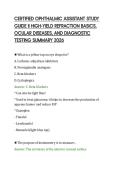CERTIFIED OPHTHALMIC ASSISTANT STUDY GUIDE II HIGH