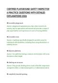 CERTIFIED PLAYGROUND SAFETY INSPECTOR 6 PRACTICE QUESTIONS WITH DETAILED EXPLANATIONS 2026
