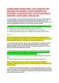 FLORIDA AGENTS LICENSE EXAM&ndash; LATEST EXAM WITH 200 &NewLine;QUESTIONS AND ANSWERS &vert; VERIFIED ANSWERS PLUS &NewLine;RATIONALES &vert; GUARANTEED PASS &vert; LATEST EXAM UPDATE &vert; &NewLine;EXAM PREP &vert; STUDY GUIDE &vert; PRACTICE TEST