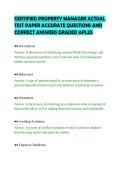 CERTIFIED PROPERTY MANAGER ACTUAL TEST PAPER ACCURATE QUESTIONS AND CORRECT ANSWERS GRADED APLUS&period;pdf&NewLine;&NewLine;