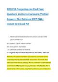 BIOS 255 Comprehensive Final Exam &NewLine;Questions and Correct Answers &lpar;Verified &NewLine;Answers&rpar; Plus Rationale 2027 Q&A&vert; &NewLine;Instant Download Pdf