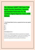 The Ultimate AAERT CDR Exam Prep Guide Practice Questions&comma; Answers&comma; and Detailed Rationales for the Certified Digital Reporter Exam &lpar;2026 Edition&rpar;