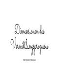 &Uuml;bersicht Dimensionen des Vermittlungsprozesses 