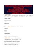 PATHOPHYSIOLOGY HESI &lpar;2026&sol;2027&rpar;&NewLine;UPDATE&vert;EXAM&NewLine;QUESTIONS WITH MULTIPLE&NewLine;CHOICES &vert;VERIFIED & REVISED&NewLine;ANSWERS &lpar;NEW&rpar;&excl;&excl;&excl;