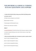 MEDICAL SURGICAL NURSING II -&NewLine;EXAM 2 COMPREHENSIVE PRACTICE&NewLine;QUESTIONS AND ANSWERS