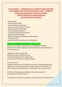 A PACKAGE DEAL FOR NU 136 EXAM 2 &ndash; FUNDAMENTALS OF NURSING EXAM QUESTIONS AND ANSWERS WITH DETAILED RATIONALES EACH 