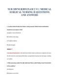 NUR 209 EXAM BUNDLE QUESTIONS WITH VERIFIED ANSWERS
