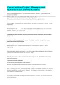 Construction Project Management Questions All Solved Correct&period;