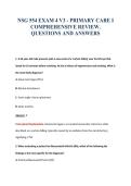 NSG 554 EXAM 4 V3 - PRIMARY CARE I&NewLine;COMPREHENSIVE REVIEW&period;&NewLine;QUESTIONS AND ANSWERS