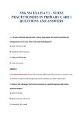 NSG 554 EXAM BUNDLE QUESTIONS WITH VERIFIED ANSWERS