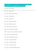 Final Construction Management Jump Start Questions and Answers&period;