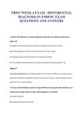 NR547 WEEK 4 EXAM - DIFFERENTIAL&NewLine;DIAGNOSIS IN PMHNP&period; EXAM&NewLine;QUESTIONS AND ANSWERS