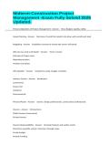Midterm-Construction Project Management -Exam Fully Solved 2026 Updated&period;&NewLine;&NewLine;