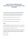 NR547 WEEK 4 DIFFERENTIAL&NewLine;DIAGNOSIS EXAM V1 QUESTIONS AND&NewLine;ANSWERS
