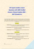 WV Septic Installers &vert;Exam Questions with 100&percnt; Verified Answers &vert;Newest Update 2026 &ndash; 2027 &lpar;Graded A&plus;&rpar;&NewLine;&NewLine;