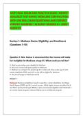 AHIP FINAL EXAM AND PRACTICE EXAM &vert; NEWEST &NewLine;2026&sol;2027 TEST BANK &vert; MEDICARE CERTIFICATION &NewLine;WITH 200 REAL EXAM QUESTIONS AND CORRECT &NewLine;VERIFIED ANSWERS &vert; ALREADY GRADED A&plus; &lpar;MOST &NewLine;RECENT&excl;&excl;&rpar;