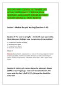 HESI CAT EXAM &ndash; CAT HESI EXIT NEWEST 2026 &NewLine;ACTUAL EXAM &vert; COMPLETE 300 REAL EXAM &NewLine;QUESTIONS AND CORRECT VERIFIED ANSWERS &vert; &NewLine;ALREADY GRADED A&plus; &lpar;MOST RECENT&excl;&excl;&rpar;