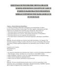 TEST BANK FOR ESSENTIALS OF PSYCHIATRIC MENTAL HEALTH &NewLine;NURSING 8TH EDITION CONCEPTS OF CARE IN &NewLine;EVIDENCE-BASED PRACTICE 8TH EDITION &NewLine;MORGAN TOWNSEND
