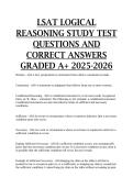 LSAT Logical Reasoning Glossary prep questions and correct answers GRADED A&plus; 2025-2026