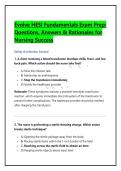 Evolve HESI Fundamentals Exam Prep&colon; 200 Questions&comma; Answers & Rationales for Nursing Success