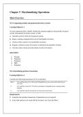 Chapter 5 Merchandising Operations &mdash; Accounting Study Material