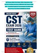 CST Exam 2026 Test Bank  With  Questions And &NewLine;Correct Verified Answers&sol; NBSTSA CST Exam 2026&sol; &NewLine;CST &ndash; Certified Surgical Technologist Certification &NewLine;Exam Prep Test Bank 2026&lpar;Brand New&excl;&rpar; &NewLine;