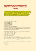 ATI Fundamentals CMS Proctored Exam 2026&sol;2027&NewLine;150 Questions and Verified Answers & Rationales &vert;&NewLine;                                    A&plus; GRADED&NewLine;