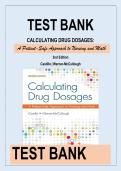 TEST BANK FOR CALCULATING DRUG DOSAGES&colon;&NewLine;A Patient-Safe Approach to Nursing and Math&NewLine;2nd Edition&NewLine;Castillo &vert; Werner-McCullough