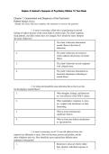 Kaplan & Sadock&rsquo;s Synopsis of Psychiatry&comma; 12th Edition &mdash; Test Bank Questions and Answers