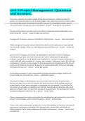 Unit 5-Project Management -Questions and Answers&period;