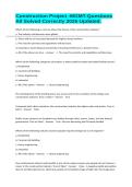 Construction Project -MGMT-Questions All Solved Correctly 2026 Updated&period;
