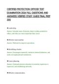 CERTIFIED PROTECTION OFFICER TEST EXAMINATION 2026 FULL QUESTIONS AND ANSWERS VERIFIED STUDY GUIDE FINAL PREP 200&period;pdf&NewLine;&NewLine;