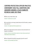 CERTIFIED PROTECTION OFFICER PRACTICE ASSESSMENT 2026 FULL QUESTIONS AND ANSWERS GRADED A PLUS COMPLETE REVISION GUIDE 200 ITEMS&period;pdf&NewLine;&NewLine;