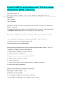 Final-SSM-Examination with All Accurate Solutions 2026 Updated&period;