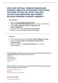 WGU D265 Critical Thinking Reason and Evidence OA Questions and Answers 2026&sol;2027&NewLine;