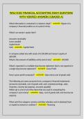 WGU D102 Financial Accounting Exam Questions and Verified Answers &vert; Graded A&NewLine;