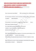 WGU D115 Exam Study Guide 100 Questions and Verified Answers 2026&sol;2027&NewLine;