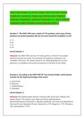 ANCC FNP EXAM V2 LATEST 2026&sol; 2027 ACTUAL EXAM&vert; &NewLine;COMPLETE 250 REAL EXAM QUESTIONS AND CORRECT &NewLine;VERIFIED ANSWERS&sol; ALREADY GRADED A&plus;&vert; ANCC FAMILY &NewLine;NURSING PRACTITIONER EXAM &lpar;BRAND NEW&excl;&excl;&rpar;