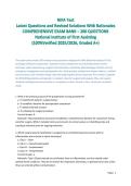 NIFA Test &NewLine;Latest Questions and Revised Solutions With Rationales&NewLine;COMPREHENSIVE EXAM BANK &ndash; 200 QUESTIONS&NewLine;National Institute of First Assisting&NewLine;&lpar;100&percnt;Verified 2025&sol;2026&comma; Graded A&plus;&rpar;&NewLine;