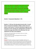ANCC FNP EXAM V3 NEWEST 2025&sol;2026 ACTUAL &NewLine;EXAM TEST BANK &vert; COMPLETE 100 REAL EXAM &NewLine;QUESTIONS AND CORRECT DETAILED ANSWERS &NewLine;&lpar;VERIFIED ANSWERS&rpar; ALREADY GRADED A&plus; &vert; ANCC &NewLine;FAMILY NURSE PRACTITIONER EXAM 3 &lpar;BRAND &NewLine;NEW&excl;&excl;&rpar;